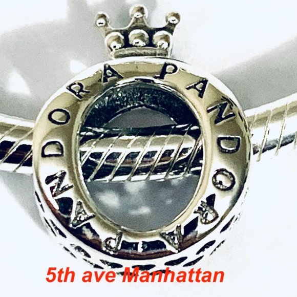 Brand New Authentic Pandora Silver Crown O Charm / Charm For Pandora Bracelets - Picture 1 of 4